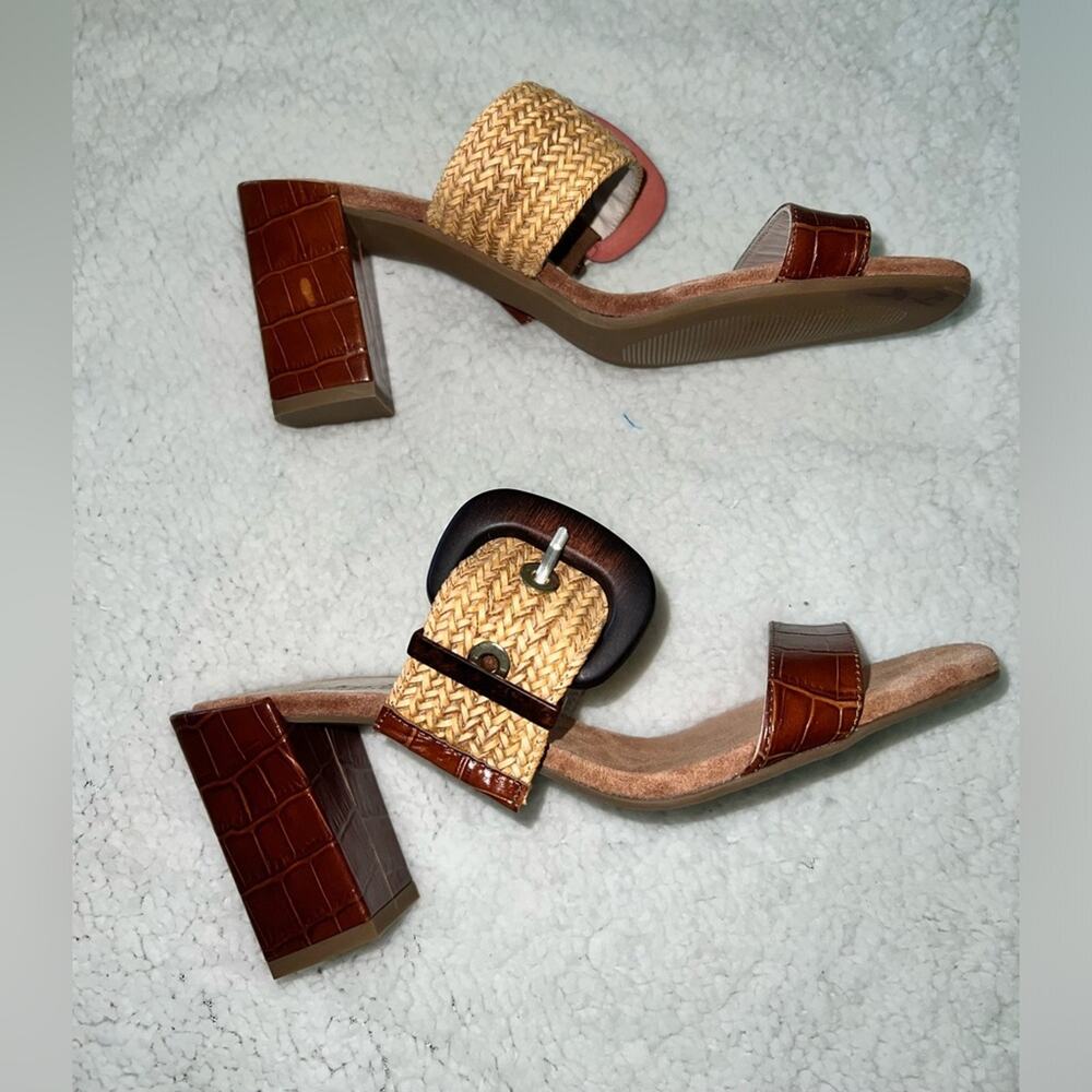 Pedro Anton Women's Slide Brown - made in Spain - size 39EU/ 8.5US